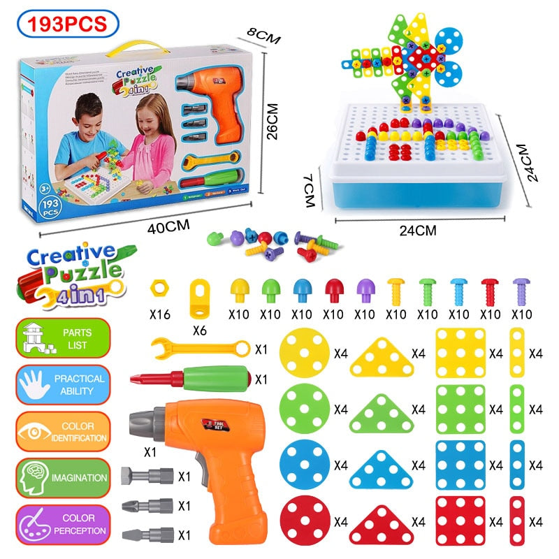 Creative Mosaic Drill Set Toy