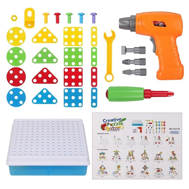 Creative Mosaic Drill Set Toy